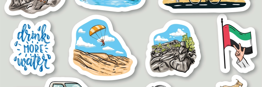 UAE Based adventure stickers