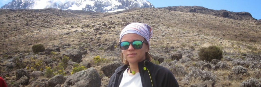 hanady alhashmi hiking in kilimanjaro